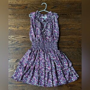Tweenstyle Floral Dress in Purple and Pink
